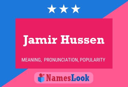 Jamir Hussen Namensposter