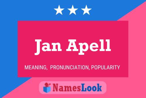 Jan Apell Namensposter