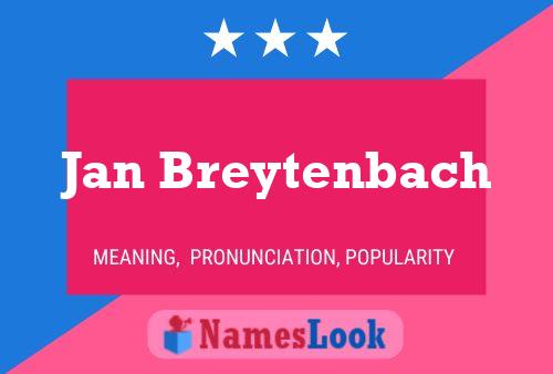 Jan Breytenbach Namensposter