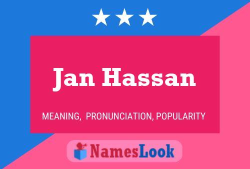 Jan Hassan Namensposter