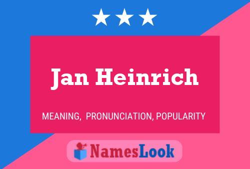 Jan Heinrich Namensposter