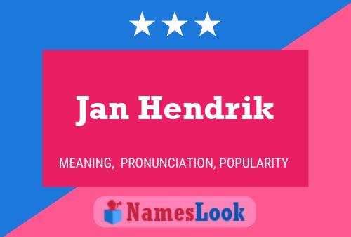 Jan Hendrik Namensposter