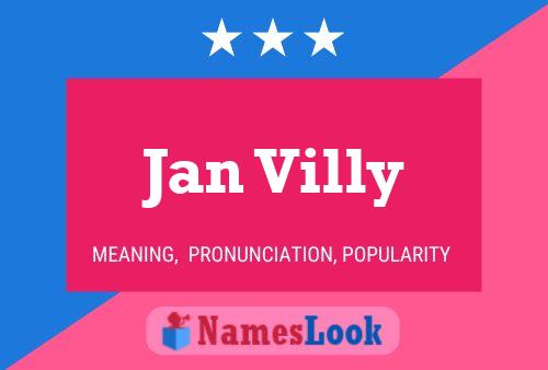 Jan Villy Namensposter