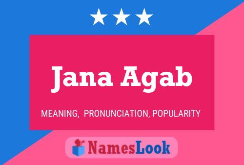 Jana Agab Namensposter