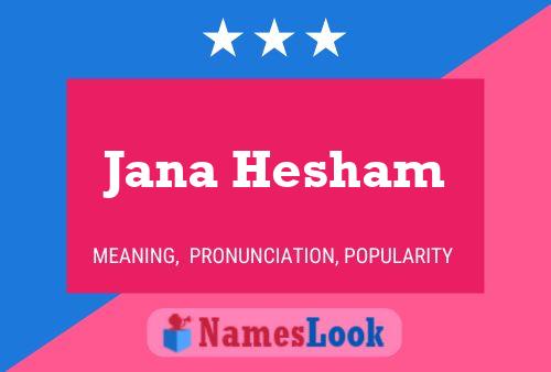 Jana Hesham Namensposter