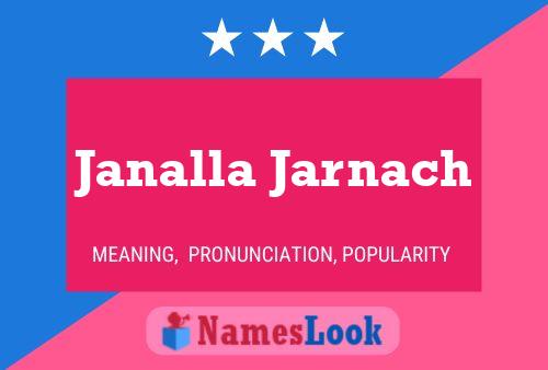 Janalla Jarnach Namensposter