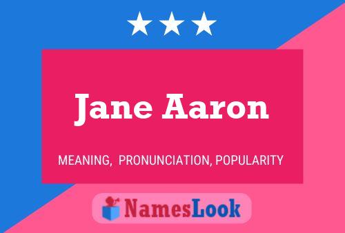 Jane Aaron Namensposter