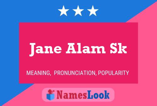 Jane Alam Sk Namensposter