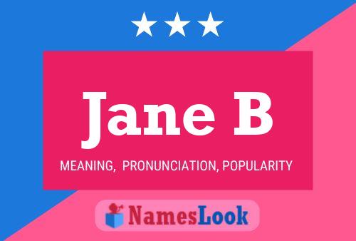 Jane B Namensposter