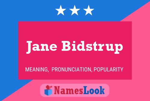 Jane Bidstrup Namensposter