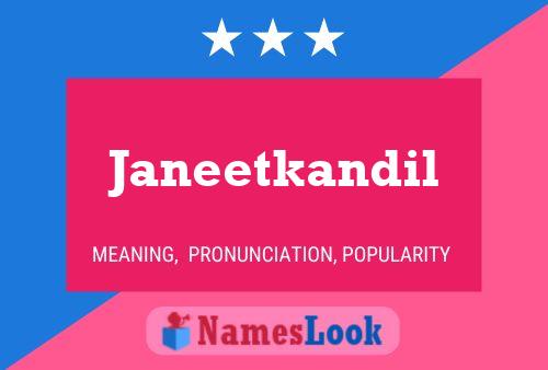 Janeetkandil Namensposter