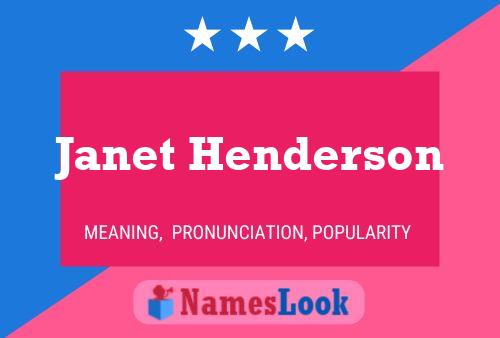 Janet Henderson Namensposter