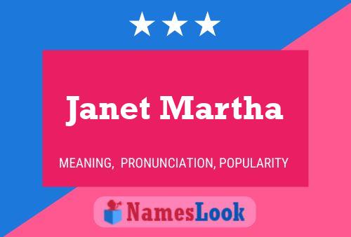 Janet Martha Namensposter