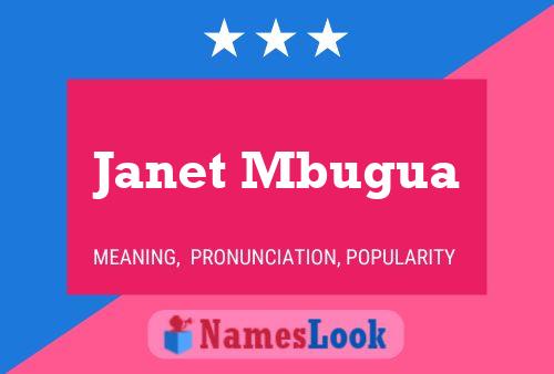 Janet Mbugua Namensposter