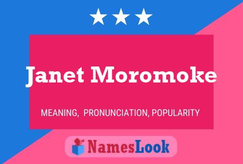 Janet Moromoke Namensposter