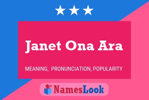 Janet Ona Ara Namensposter