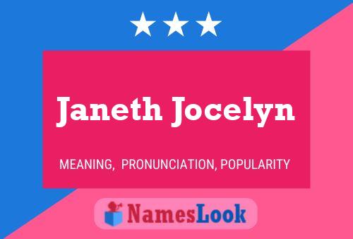 Janeth Jocelyn Namensposter