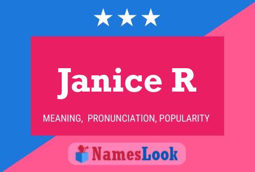 Janice R Namensposter