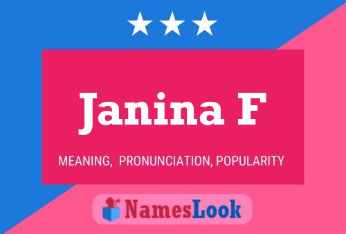 Janina F Namensposter