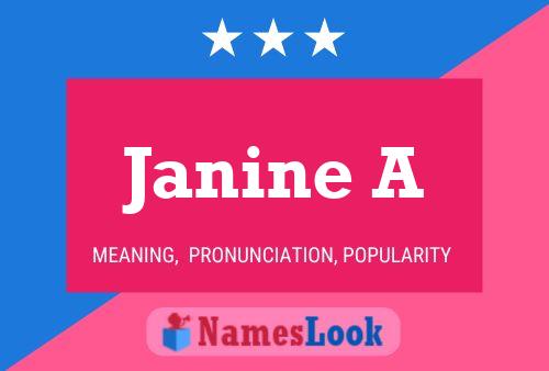 Janine A Namensposter