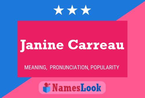 Janine Carreau Namensposter