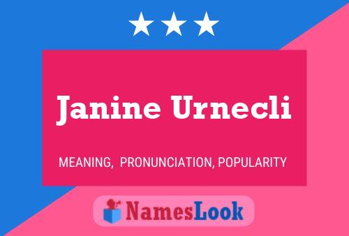 Janine Urnecli Namensposter