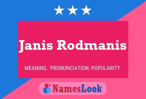 Janis Rodmanis Namensposter