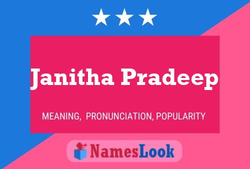 Janitha Pradeep Namensposter