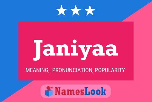 Janiyaa Namensposter