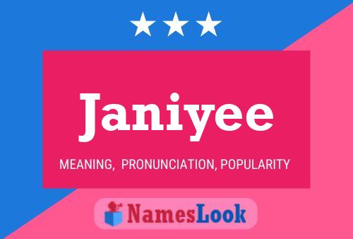 Janiyee Namensposter