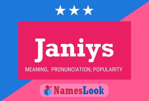 Janiys Namensposter