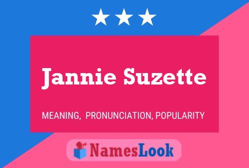 Jannie Suzette Namensposter