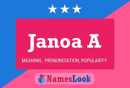 Janoa A Namensposter