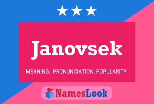 Janovsek Namensposter