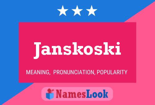 Janskoski Namensposter