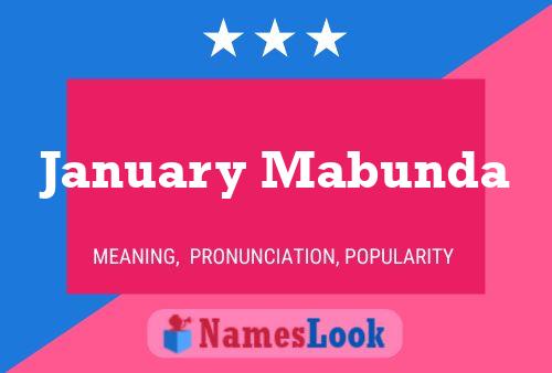 January Mabunda Namensposter