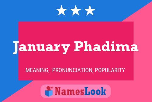 January Phadima Namensposter