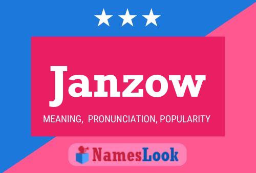 Janzow Namensposter