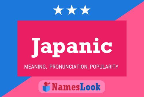 Japanic Namensposter