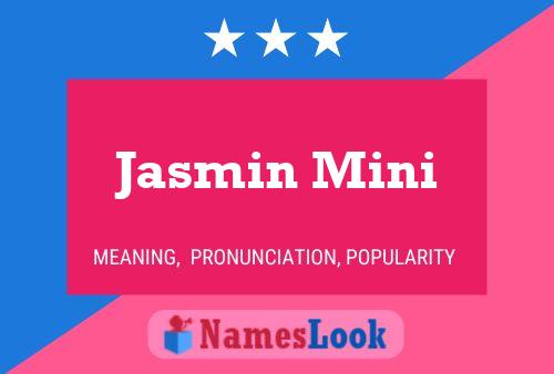 Jasmin Mini Namensposter