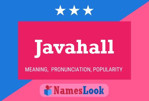 Javahall Namensposter