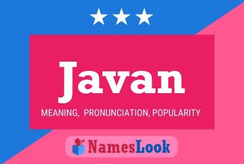 Javan Namensposter