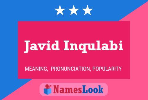 Javid Inqulabi Namensposter