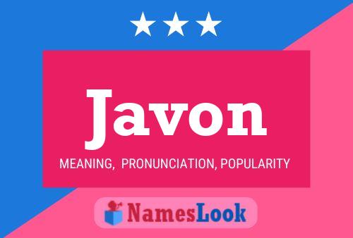 Javon Namensposter