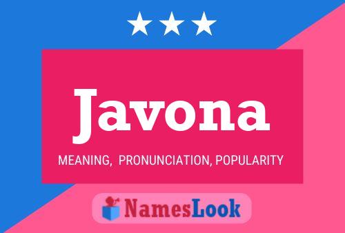 Javona Namensposter