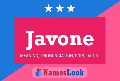 Javone Namensposter