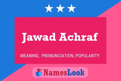 Jawad Achraf Namensposter