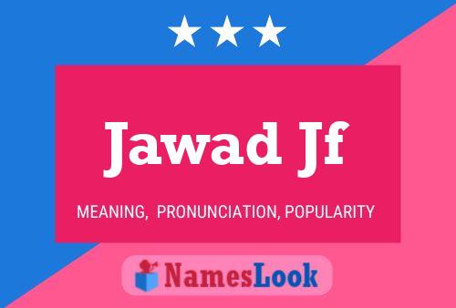 Jawad Jf Namensposter