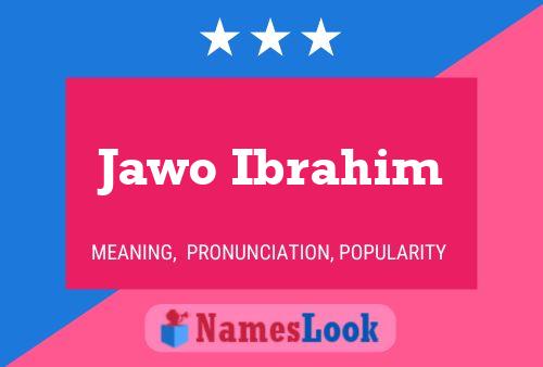 Jawo Ibrahim Namensposter