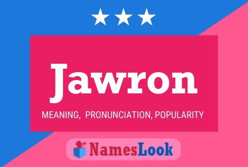 Jawron Namensposter